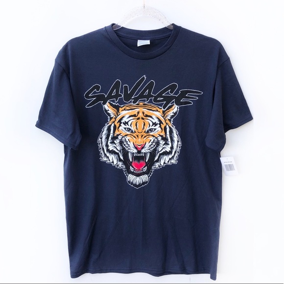 NWT Savage Tiger Graphic Tee Medium - Picture 1 of 4